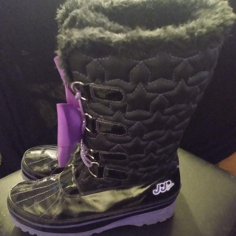 Girls JO-JO Winter boots black/Purple